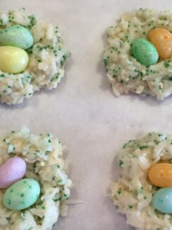 Coconut Bird Nest Cookies