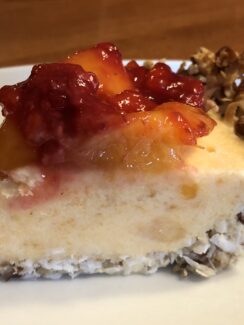 Peach Melba Ice Cream Pie