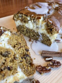 Pumpkin Bread with Cream Cheese