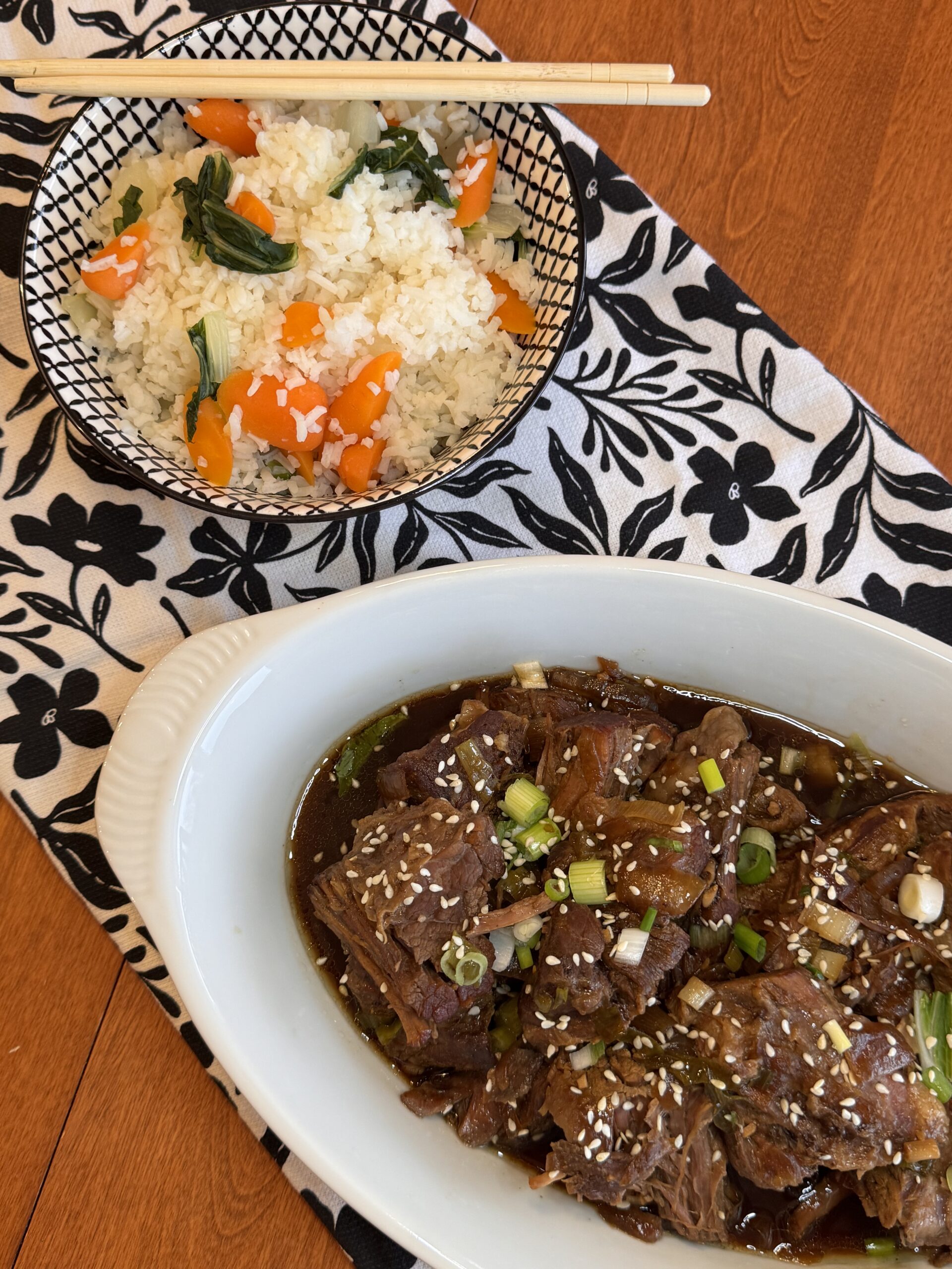 Slow-Cooker Sesame Beef with Jasmine Rice