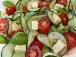 Cucumber Caprese Salad