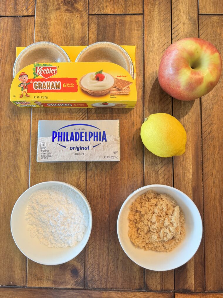 Apple Cinnamon Cream Tarts Ingredients
