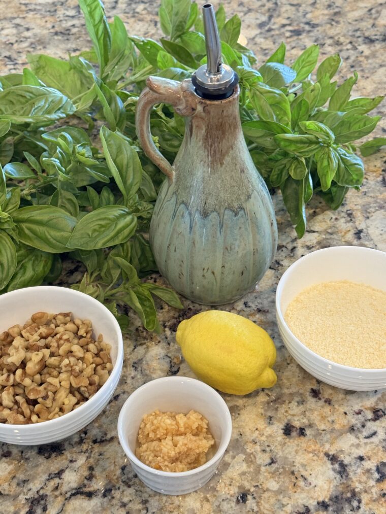 Ingredients for Walnut Pesto