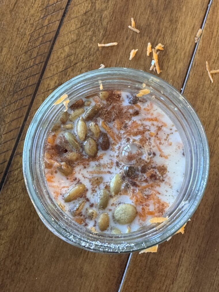 Carrot Cake Overnight Oats