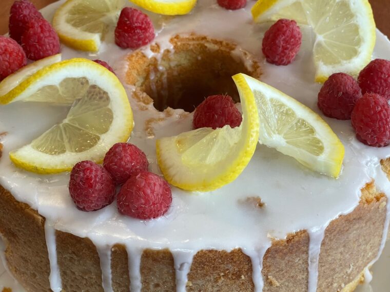Lemon Raspberry Pound Cake