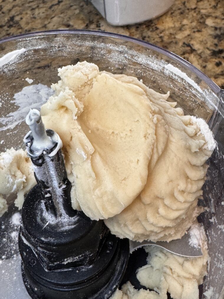 Make the cookie crust in the food processor.