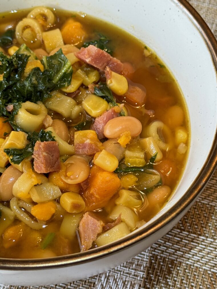 Instant Pot Ham and Vegetable Soup