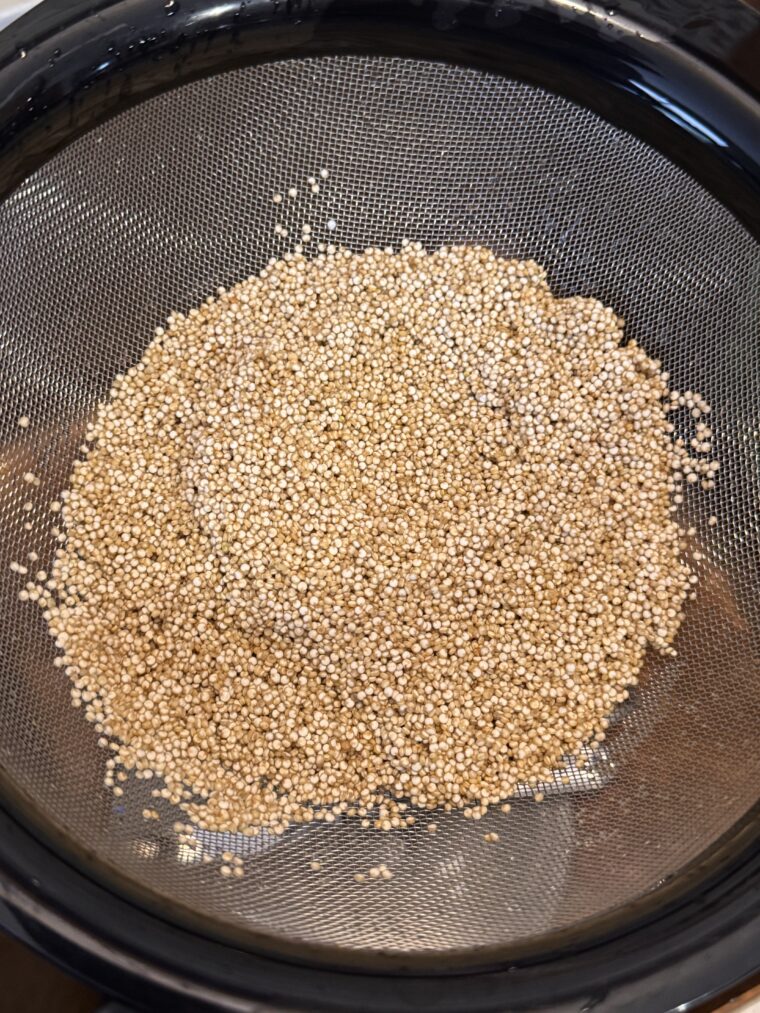 Rinse the quinoa before cooking.