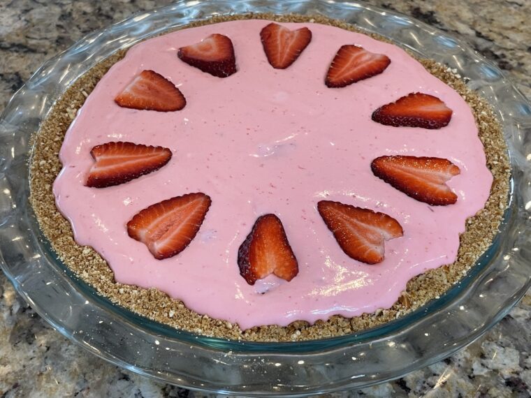 Strawberry Pretzel Pie