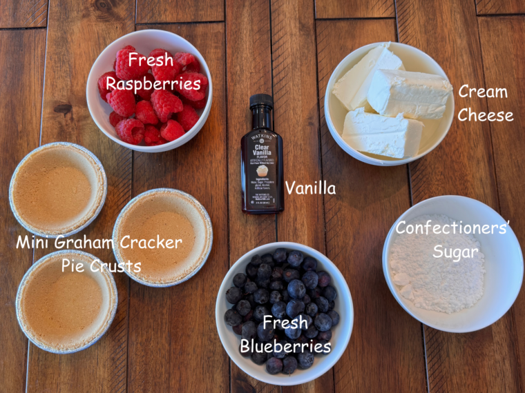 Mini Fruit Tart Ingredients