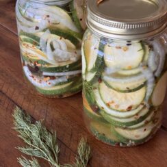 Refrigerator Zucchini Pickles