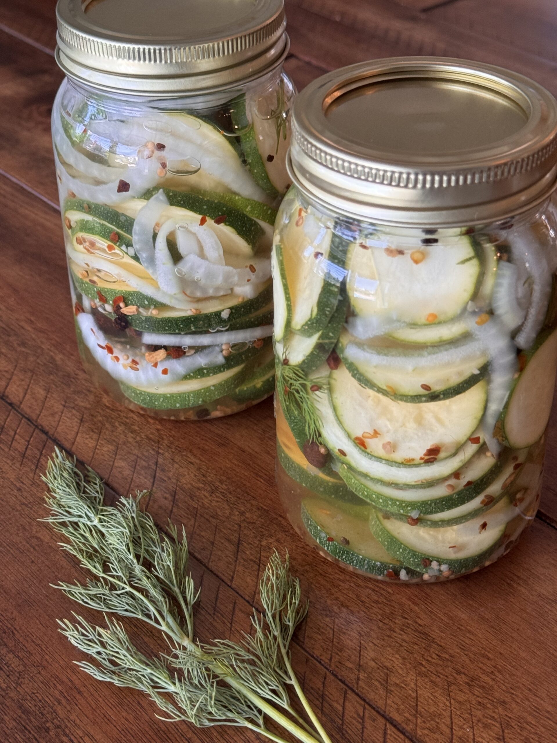 Refrigerator Zucchini Pickles