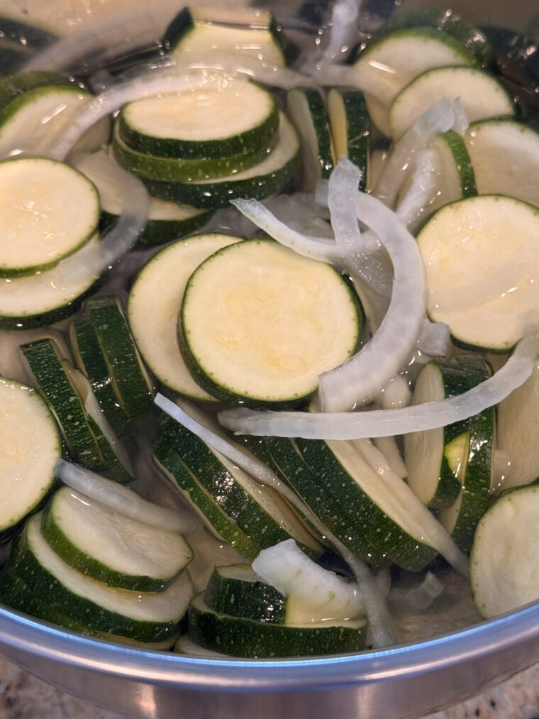 Refrigerator Zucchini Pickles