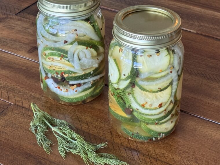Refrigerator Zucchini Pickles