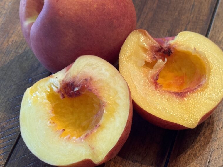 Grilled Nectarines with Goat Cheese